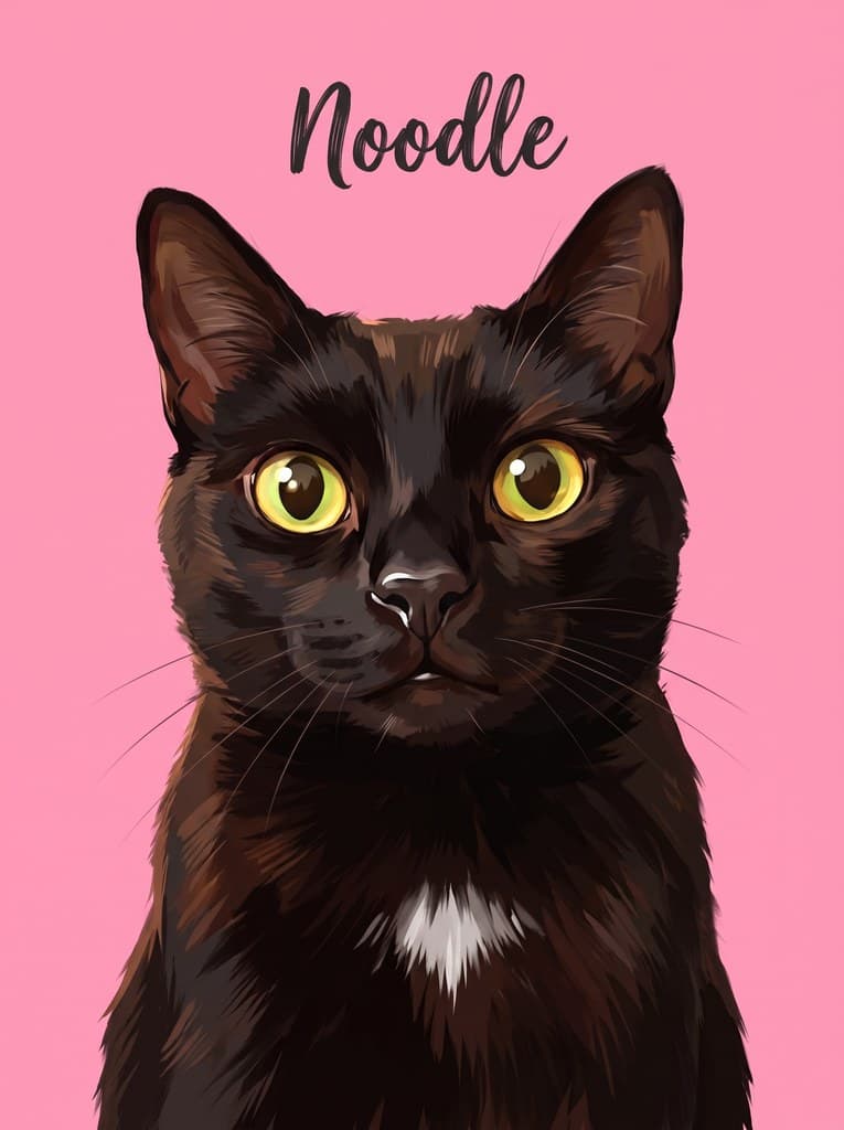 Bubblegum Name Portrait